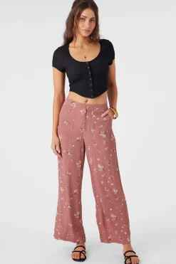 RYLAN VENUS DITSY WIDE LEG PANTS