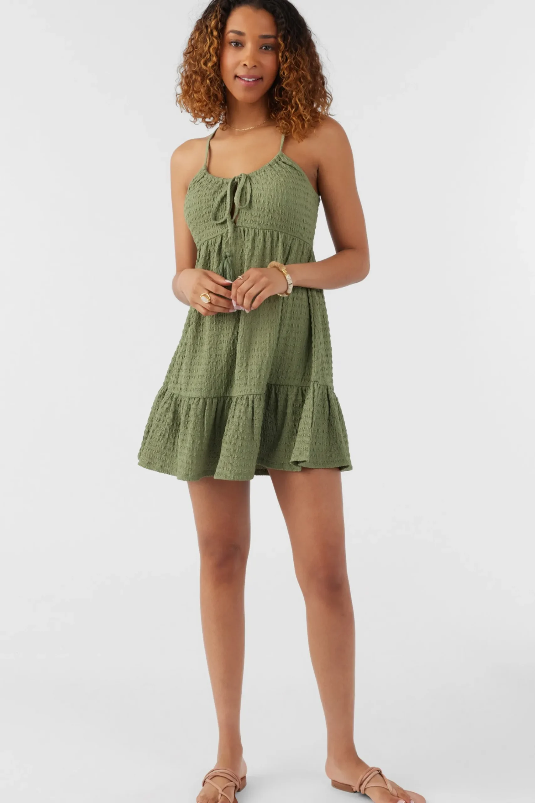 SAIGE TEXTURED KNIT SHORT DRESS