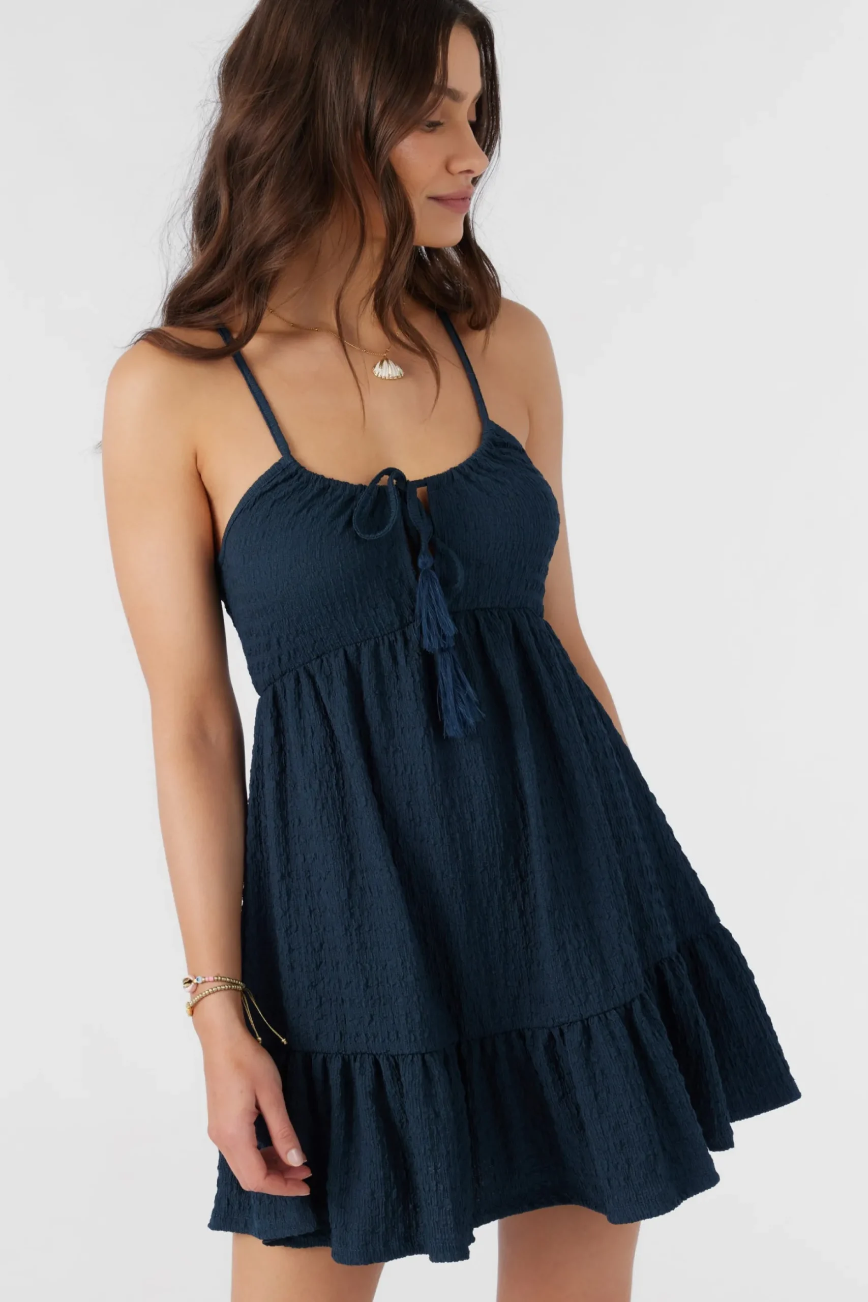 SAIGE TEXTURED KNIT SHORT DRESS