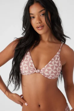 SALTWATER ESSENTIALS AMOR GEO PISMO TALL TRI BRALETTE TOP
