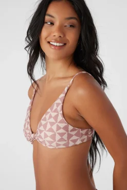 SALTWATER ESSENTIALS AMOR GEO PISMO TALL TRI BRALETTE TOP