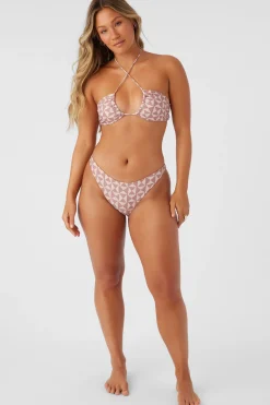 SALTWATER ESSENTIALS AMOR GEO FLAMENCO HIGH CUT CHEEKY BOTTOMS
