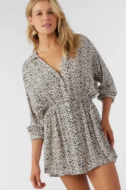 SALTWATER ESSENTIALS DREA ANIMAL CAMI COVER-UP TUNIC