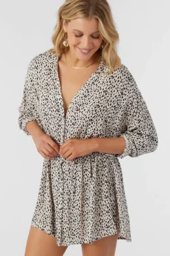 SALTWATER ESSENTIALS DREA ANIMAL CAMI COVER-UP TUNIC