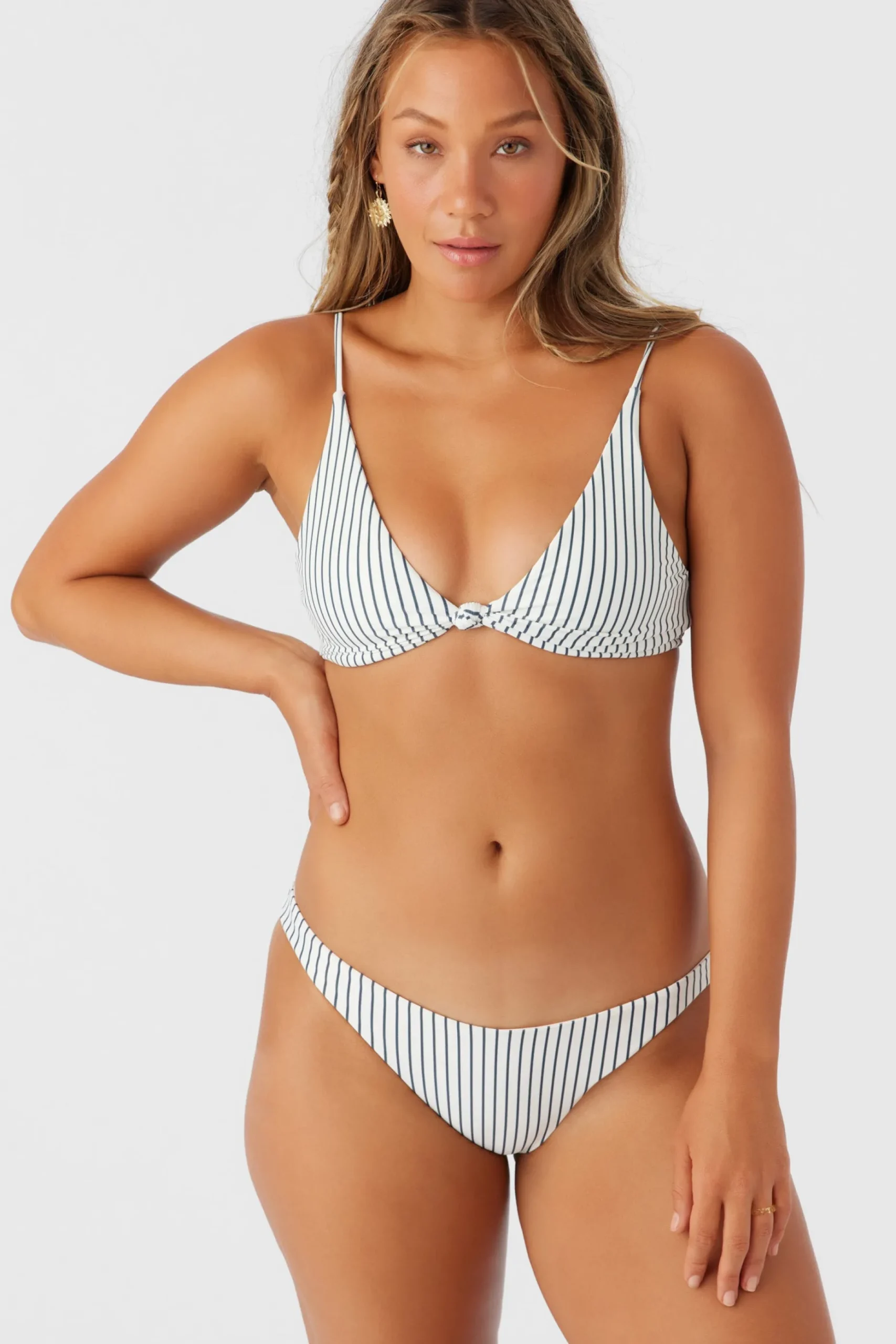 SALTWATER ESSENTIALS STRIPE PISMO BRALETTE TOP