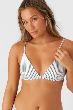 SALTWATER ESSENTIALS STRIPE SEASIDE TRIANGLE TOP