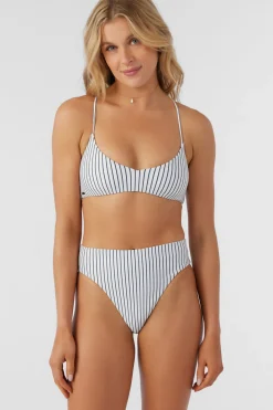 SALTWATER ESSENTIALS STRIPE HUNTINGTON BRALETTE TOP