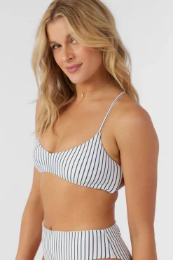 SALTWATER ESSENTIALS STRIPE HUNTINGTON BRALETTE TOP