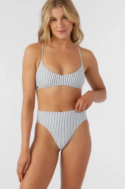 SALTWATER ESSENTIALS STRIPE HUNTINGTON BRALETTE TOP