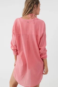 SALTWATER SOLIDS BELIZIN COVER-UP TUNIC