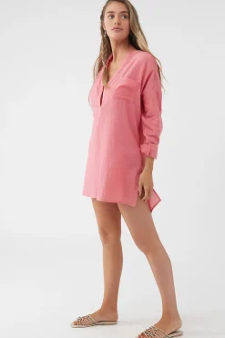 SALTWATER SOLIDS BELIZIN COVER-UP TUNIC