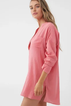 SALTWATER SOLIDS BELIZIN COVER-UP TUNIC
