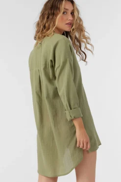SALTWATER SOLIDS BELIZIN COVER-UP TUNIC