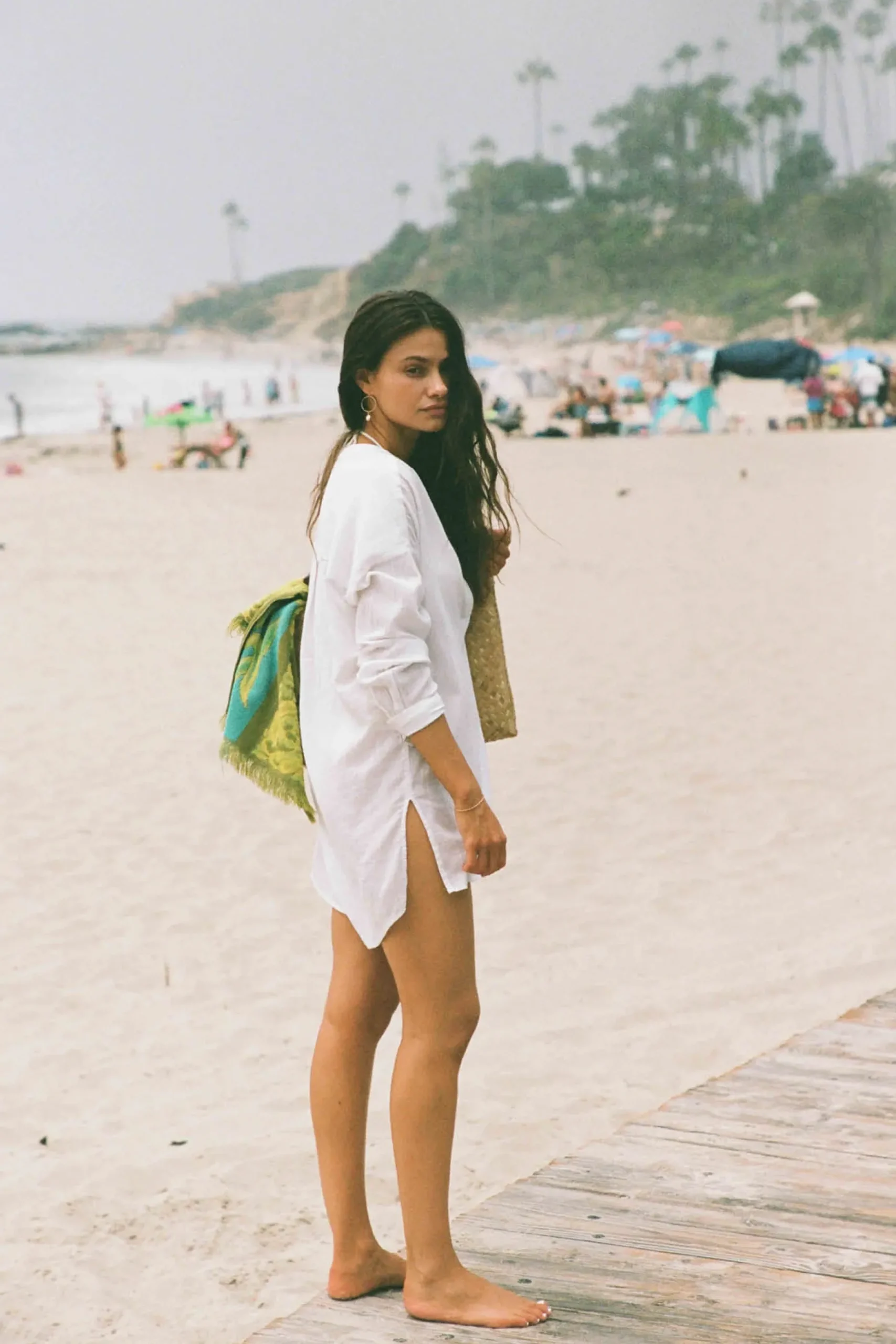 SALTWATER SOLIDS BELIZIN COVER-UP TUNIC