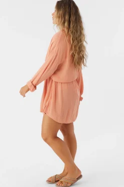 SALTWATER SOLIDS CAMI SWIM COVER-UP