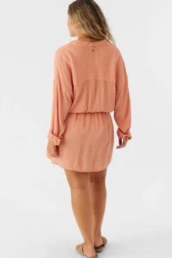 SALTWATER SOLIDS CAMI SWIM COVER-UP