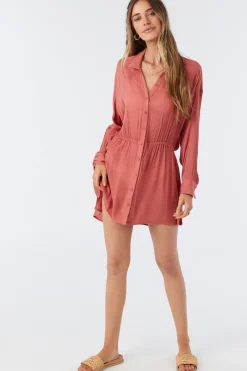 SALTWATER SOLIDS CAMI SWIM COVER-UP