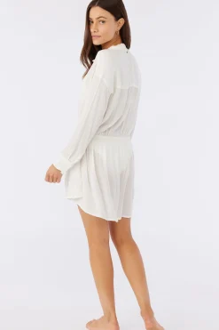 SALTWATER SOLIDS CAMI SWIM COVER-UP