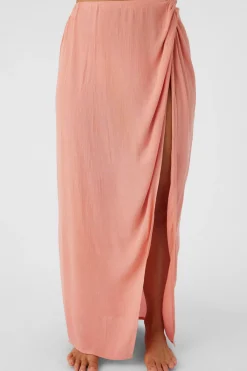 SALTWATER SOLIDS HANALEI MAXI SKIRT COVER-UP