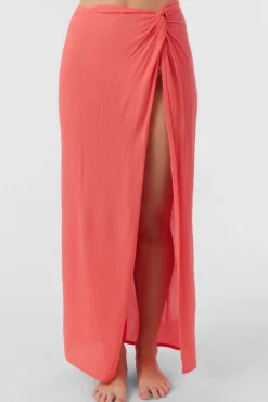 SALTWATER SOLIDS HANALEI MAXI SKIRT COVER-UP