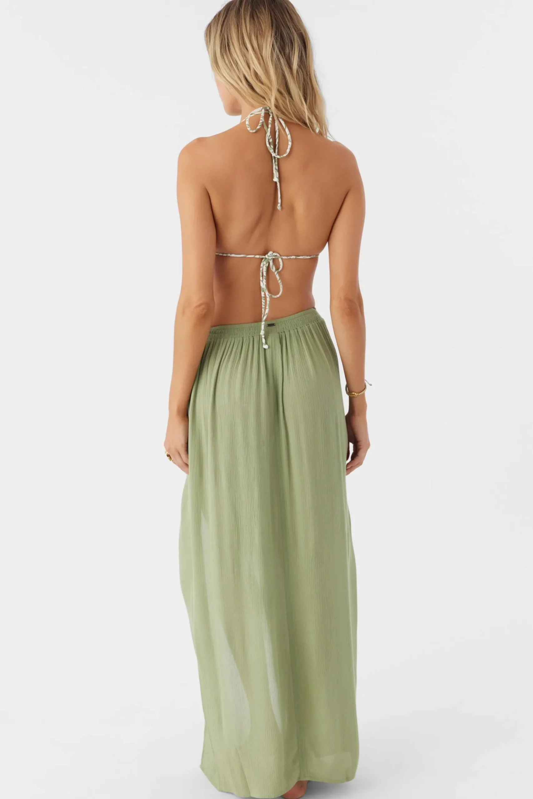 SALTWATER SOLIDS HANALEI MAXI SKIRT COVER-UP