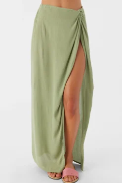 SALTWATER SOLIDS HANALEI MAXI SKIRT COVER-UP
