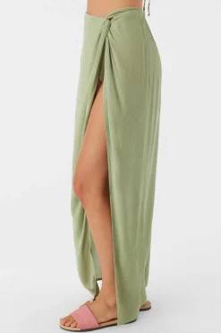 SALTWATER SOLIDS HANALEI MAXI SKIRT COVER-UP