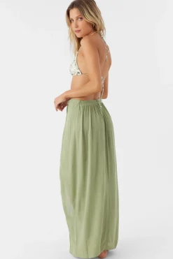 SALTWATER SOLIDS HANALEI MAXI SKIRT COVER-UP
