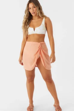 SALTWATER SOLIDS HANALEI MINI SKIRT COVER-UP