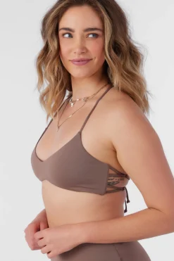 SALTWATER SOLIDS HUNTINGTON BRALETTE TOP