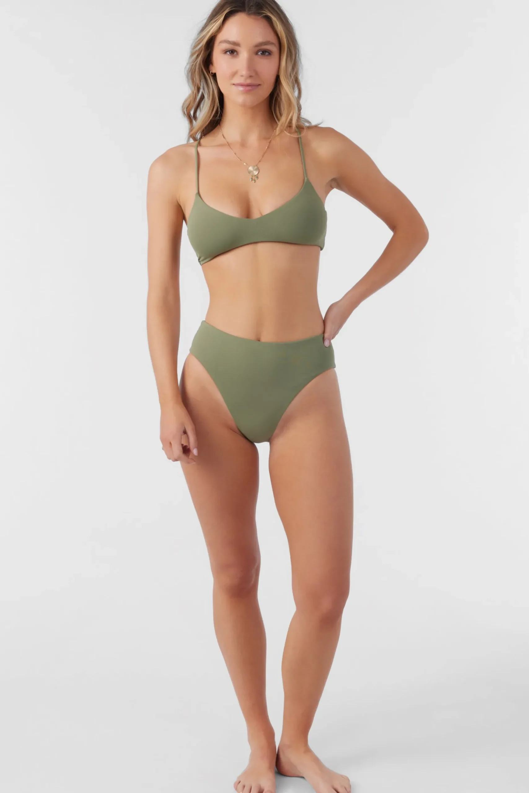 SALTWATER SOLIDS HUNTINGTON BRALETTE TOP