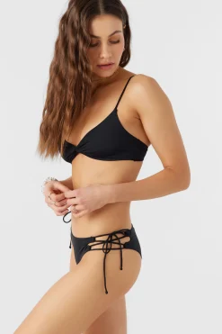 SALTWATER SOLIDS MALIBU TWIST BRALETTE TOP