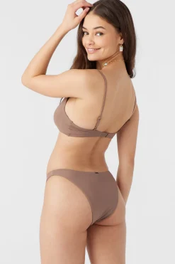 SALTWATER SOLIDS MALIBU TWIST BRALETTE TOP