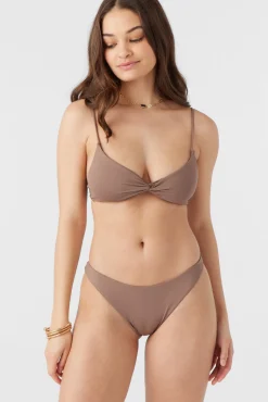 SALTWATER SOLIDS MALIBU TWIST BRALETTE TOP