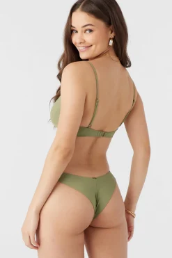 SALTWATER SOLIDS MALIBU TWIST BRALETTE TOP