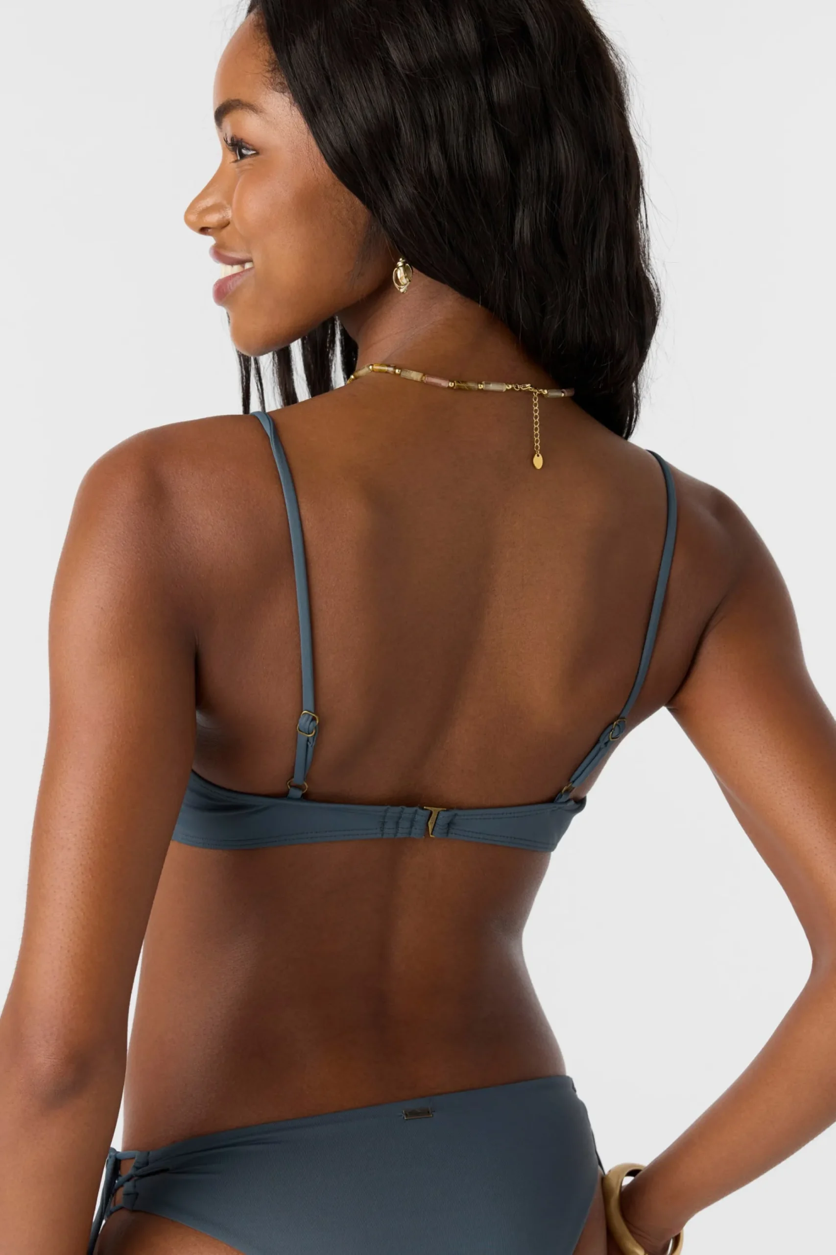 SALTWATER SOLIDS MALIBU TWIST BRALETTE TOP