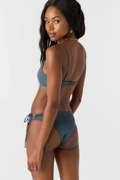 SALTWATER SOLIDS MALIBU TWIST BRALETTE TOP