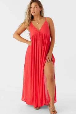 SALTWATER SOLIDS MEL MAXI SWIM COVER-UP