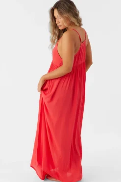 SALTWATER SOLIDS MEL MAXI SWIM COVER-UP