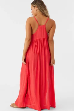 SALTWATER SOLIDS MEL MAXI SWIM COVER-UP