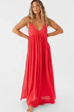 SALTWATER SOLIDS MEL MAXI SWIM COVER-UP