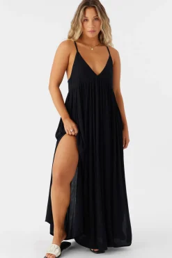 SALTWATER SOLIDS MEL MAXI SWIM COVER-UP