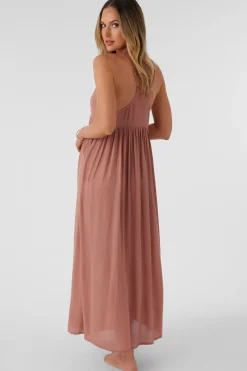 SALTWATER SOLIDS MEL MAXI SWIM COVER-UP