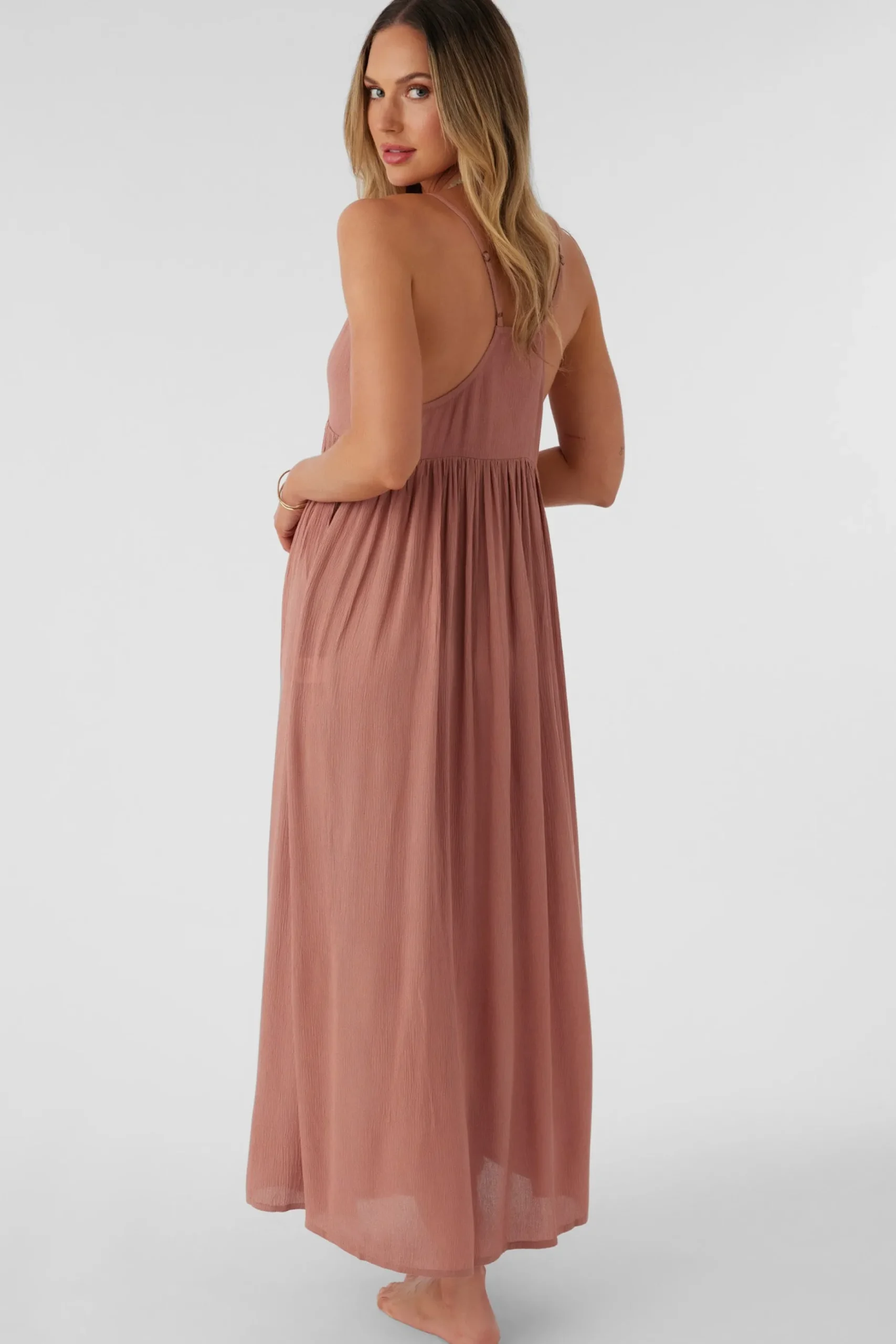 SALTWATER SOLIDS MEL MAXI SWIM COVER-UP