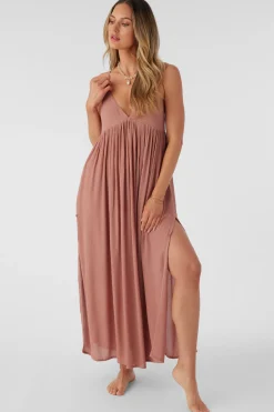 SALTWATER SOLIDS MEL MAXI SWIM COVER-UP