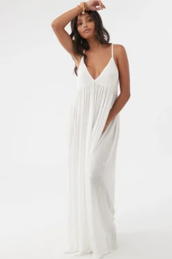SALTWATER SOLIDS MEL MAXI SWIM COVER-UP
