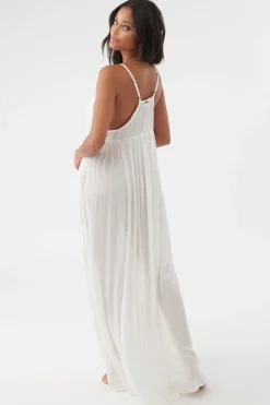 SALTWATER SOLIDS MEL MAXI SWIM COVER-UP