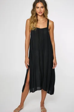 SALTWATER SOLIDS MIRANDA DRESS COVER-UP