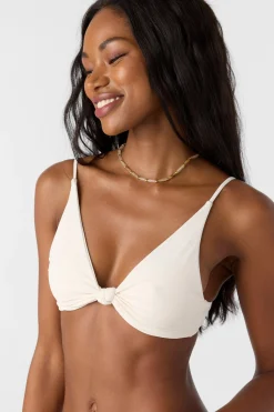 SALTWATER SOLIDS PISMO TALL TRI BRALETTE TOP