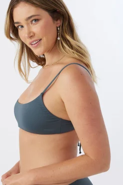 SALTWATER SOLIDS SURFSIDE BRALETTE TOP